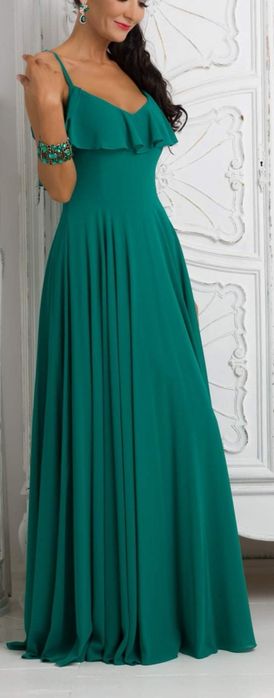 Sukienka zwiewna zielona