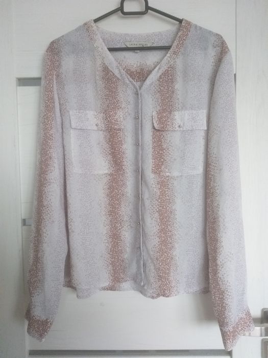 Laura Ashley zwiewna bluzka print 42 L XL