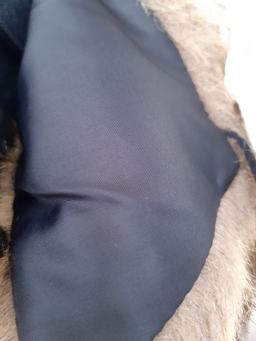 Casaco de fazenda azul