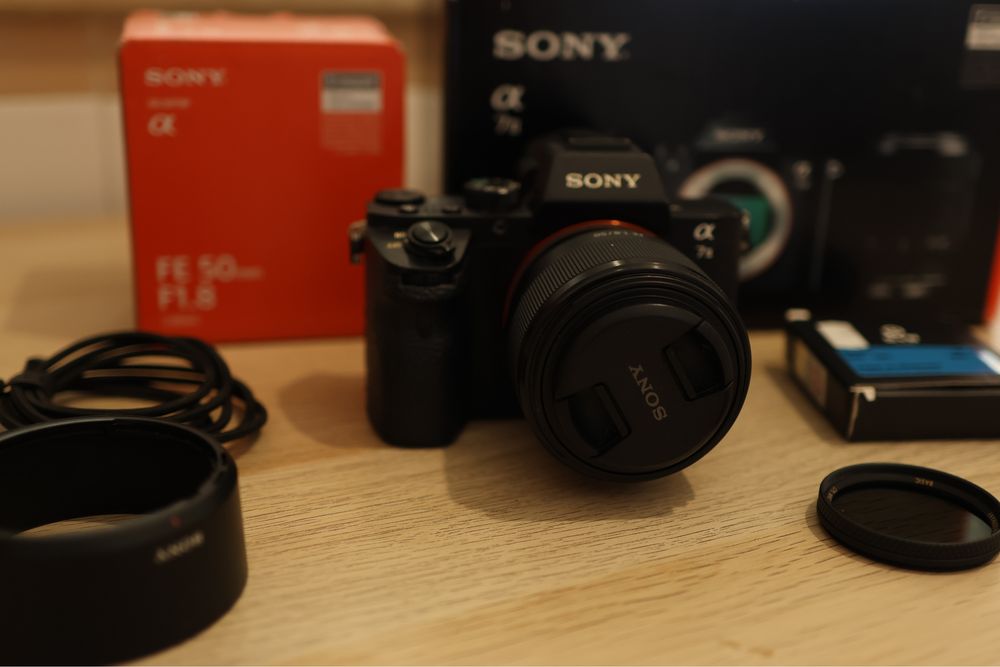 Sony a7ii + FE 50mm F1.8 +lente polarizado