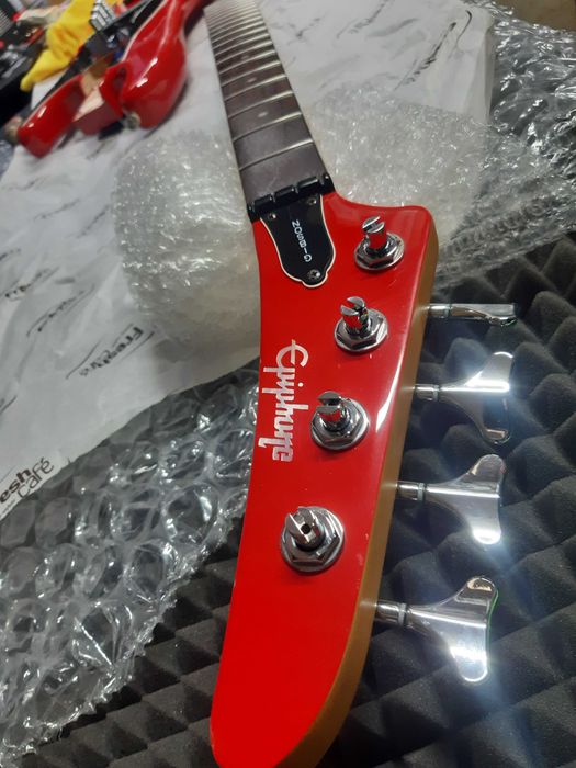 Gitara Basowa  Gibson Epiphone Rock Bass Red Vintage 1988