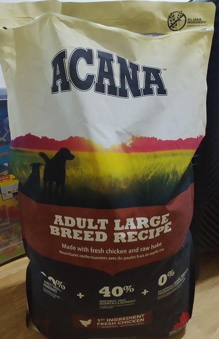 Acana Adult Large Breed 11,4 kg – otwarta, nieużywana