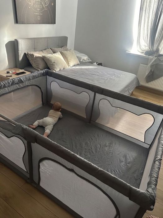 Продам манеж Lionelo willow grey concrete 187х127см