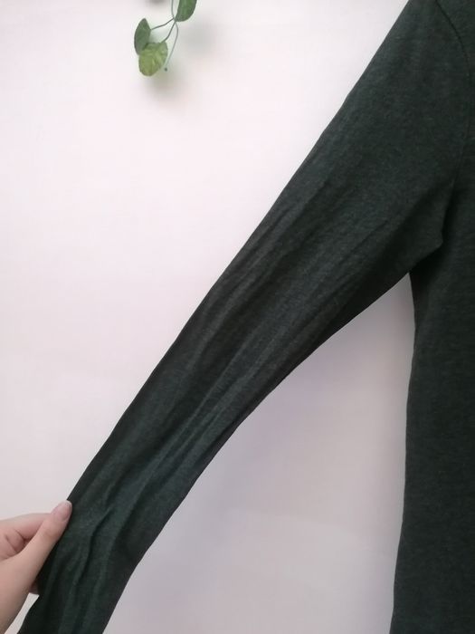 Camisola de Manga Comprida Verde Escura