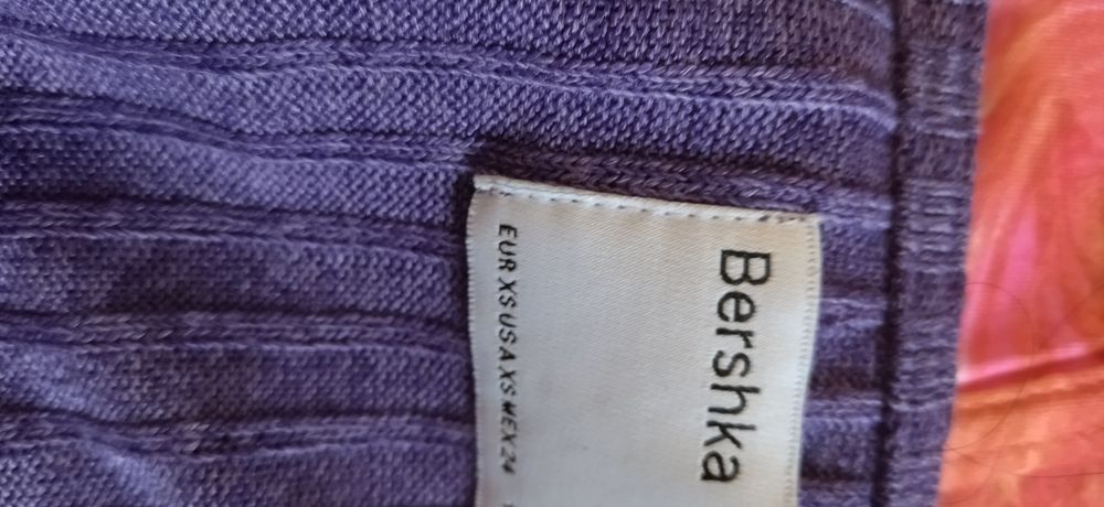Sweterek damski, Bershka, rozmiar XS, wiązany, krótki
