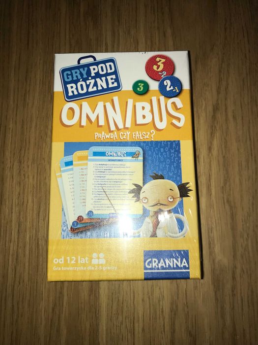 Granna, gra edukacyjna Omnibus: Prawda czy Fałsz?/wersja podróżna Nowa