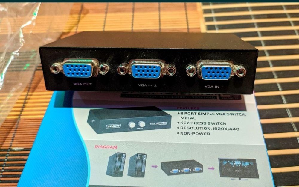 Switch, перемикач VGA - між двома ПК