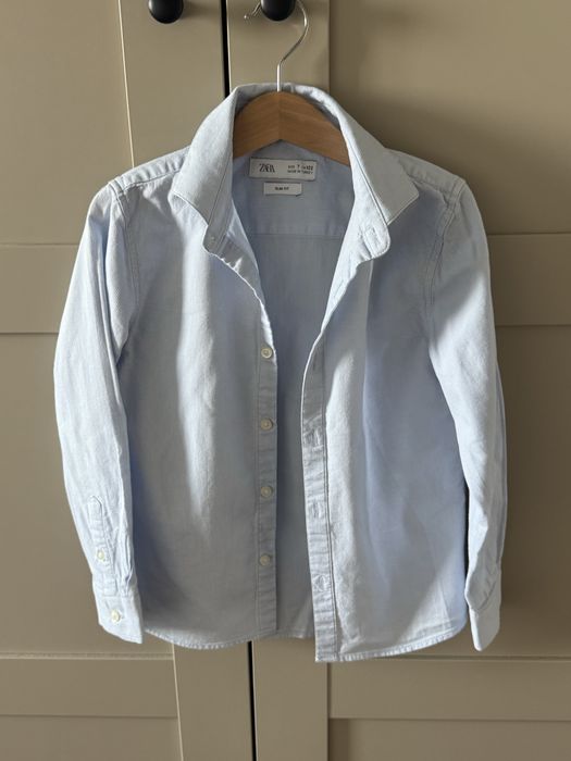 Błękitna Koszula Zara r. 122 stan bardzo dobry!