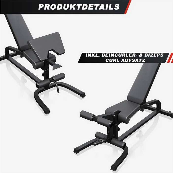 Regulowana ławeczka treningowa do ćwiczeń wada