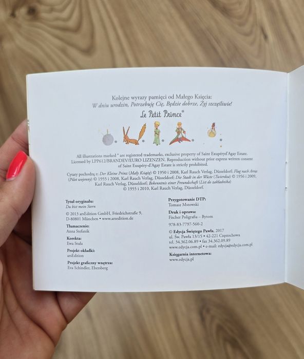 książeczka z cytatami "Jesteś Moją Gwiazdą"