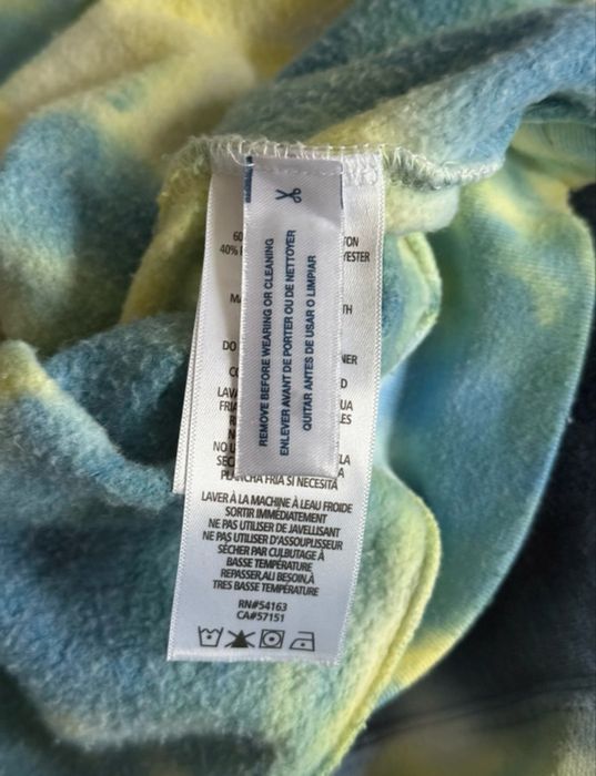 Calvin Klein Jeans bluza z kapturem Tie-dye rozmiar M