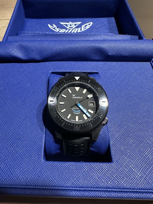 Squale Forged Carbon (Blue)