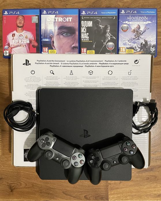 PS4, PlayStation 4 Slim 500 gb, + ПОПУЛЯРНЫЕ ИГРЫ
