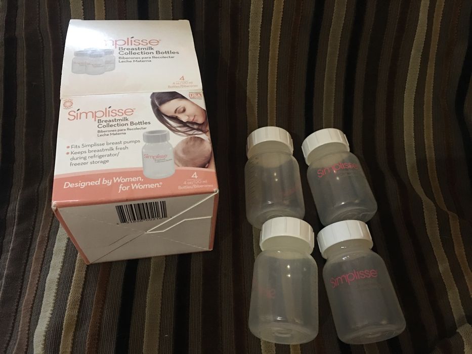 Conjunto de frascos para leite materno, NOVOS e embalados