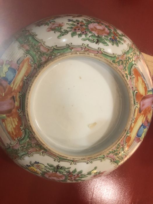 Taca em porcelana mandarim