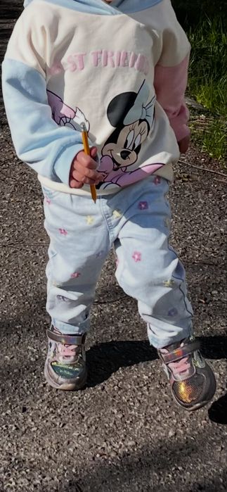 Джинси ні дівчинку світлі 92р