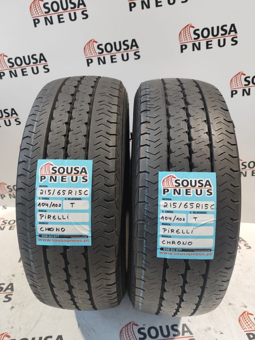 2 pneus semi novos 215-65R15C Pirelli - Oferta dos Portes