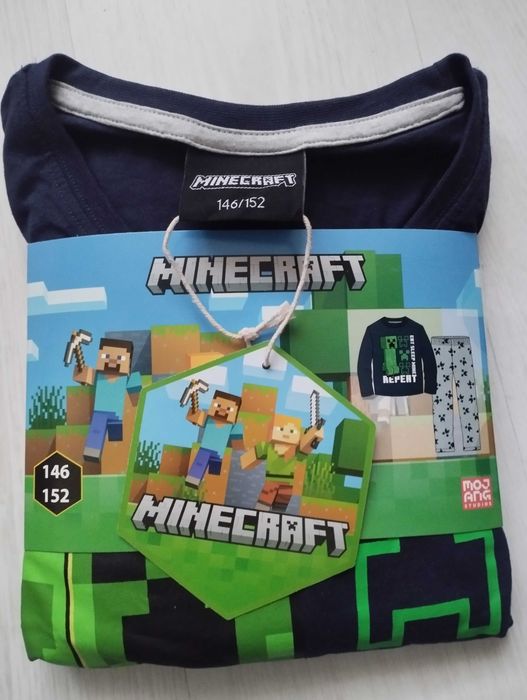 Piżama Minecraft r. 146/152