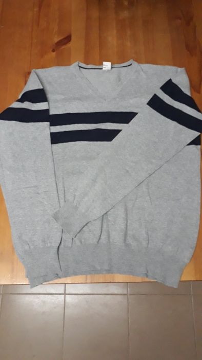 Męski sweterek szary L-XL