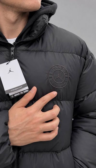 Куртка Пуховик Чоловіча Зимова JORDAN Paris Saint-Germain PSG! Куртка ЗИМНЯЯ Мужская JORDAN! Пуховик Зимний Мужской! Размеры S-XL!