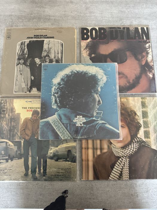 Coleção de discos de vinil do Bob Dylan
