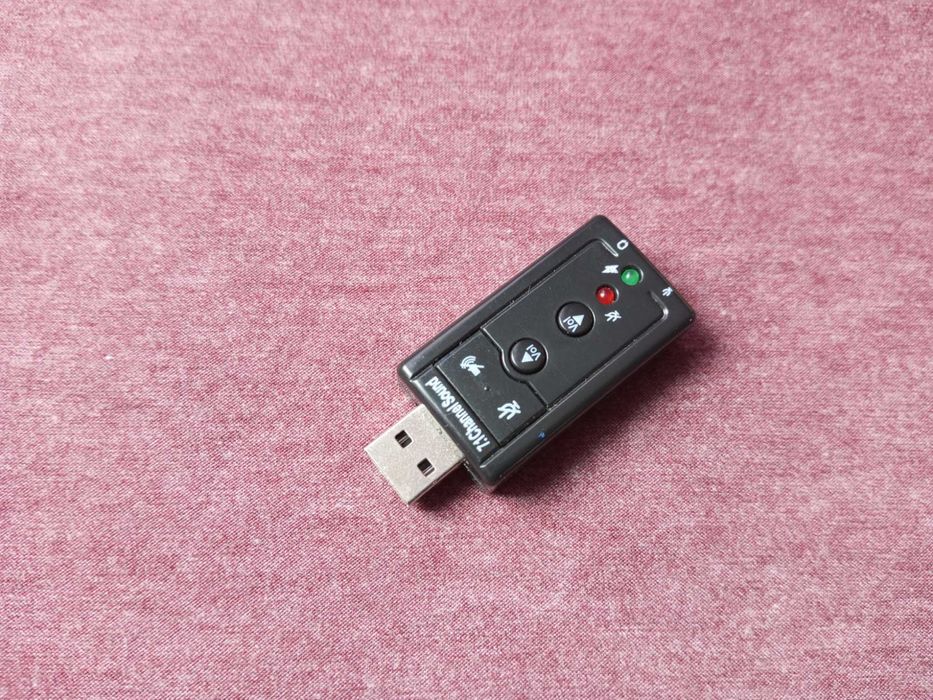 Аудио карта внешняя звуковая адаптер для ПК