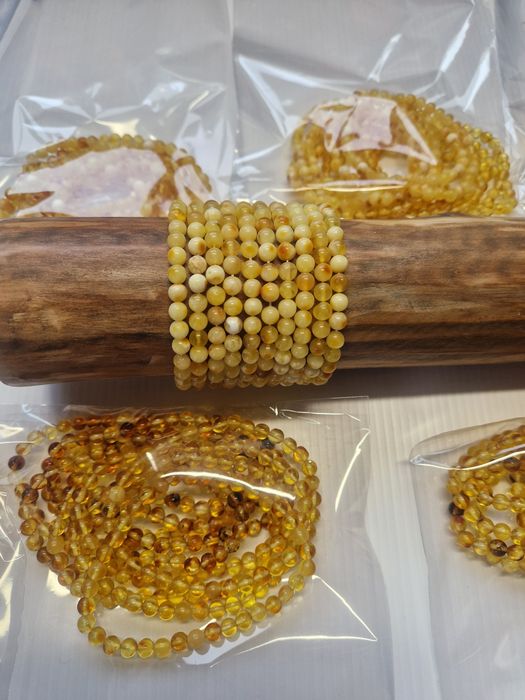 Bransoletki Bursztynowe Natura 100 sztuk
