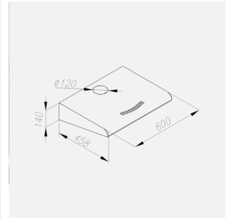 VDB Plus 60 Black okap podszafkowy 60 cm nowy