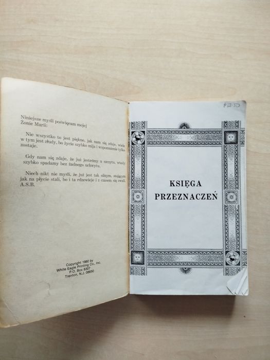 Albin S. Bielawski Księga przeznaczeń