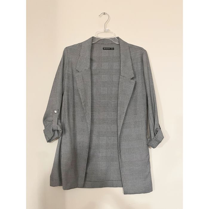 Stradivarius Marynarka w kratę XS