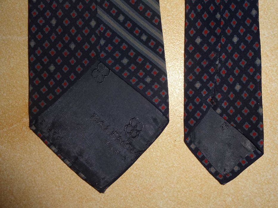 BALENCIAGA Paris 100% SILK made Italy jedwabny krawat UNIKAT vintage