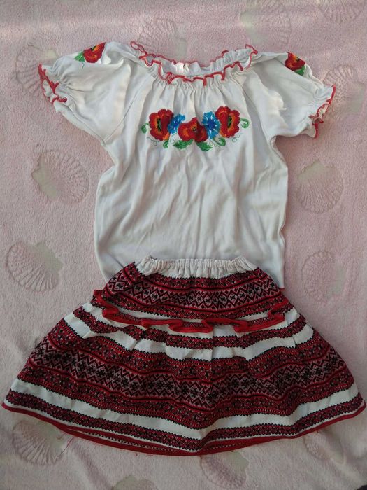 Вишиванка і спідничка на запах (104-110 зріст)