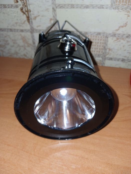 Led Фонарь с солнечной подзарядкой XF5800T аккумулятор