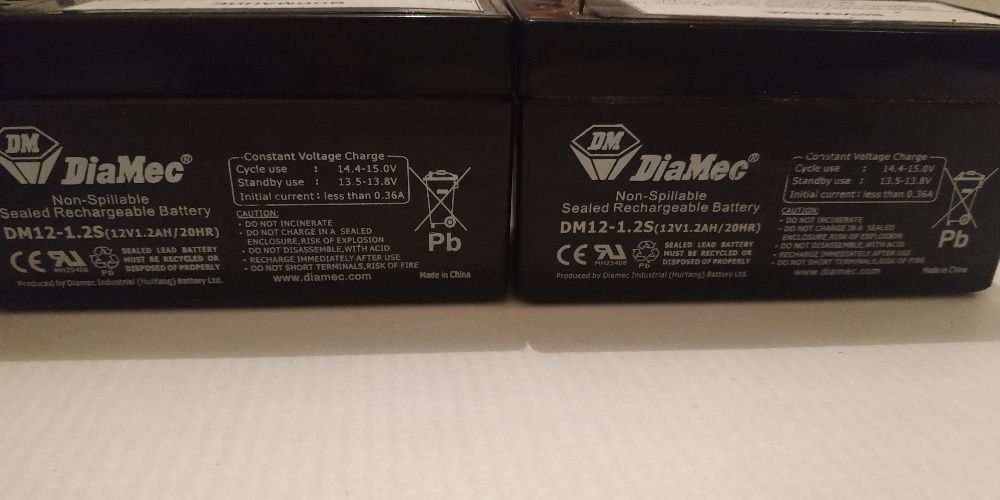 Аккумуляторы 12V 1.2Ah/4Ah GP1240