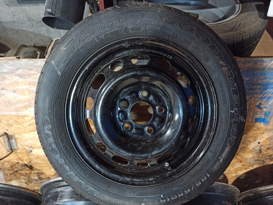 Стальные диски R15 110/5 -4шт., Запаска R15 185/65 , Резина R17 225/65-4шт.