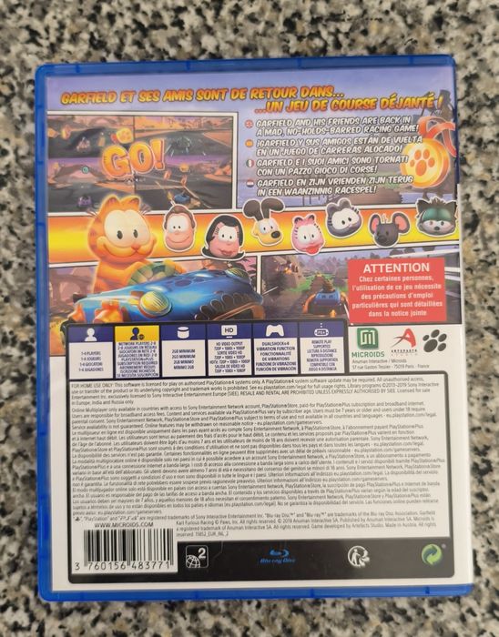 Garfield kart furious racing PlayStation 4