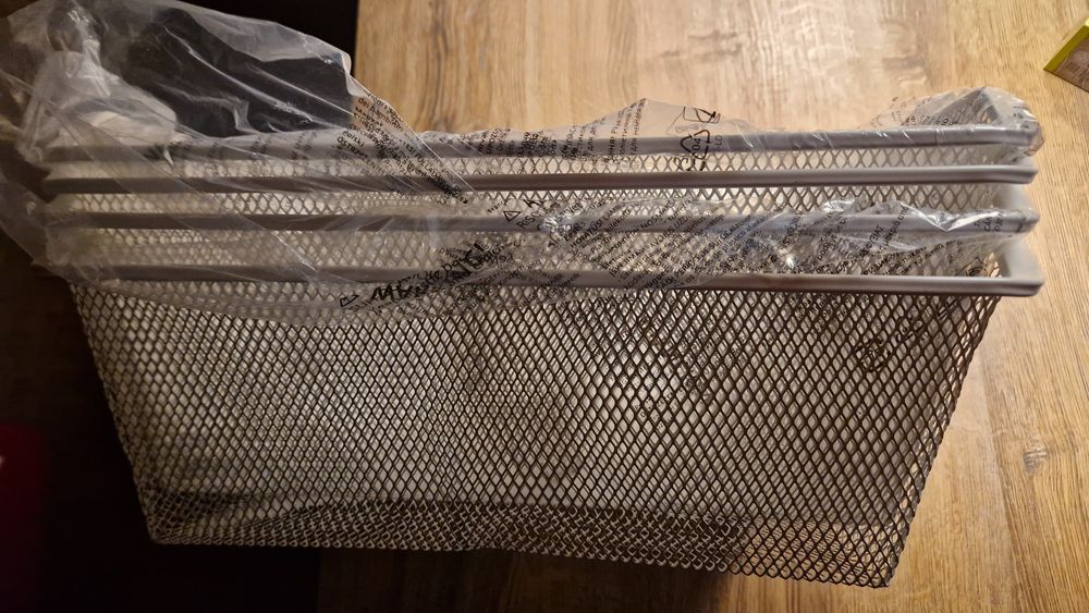 IKEA KOMPLEMENT Kosz druciany, biały, 50x35 cm
