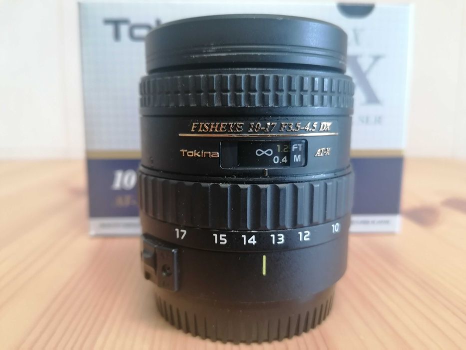 Vendo objetiva Tokina AT-X 107 AF DX NH Fisheye 10-17mm F3.5-4.5 (Canon)