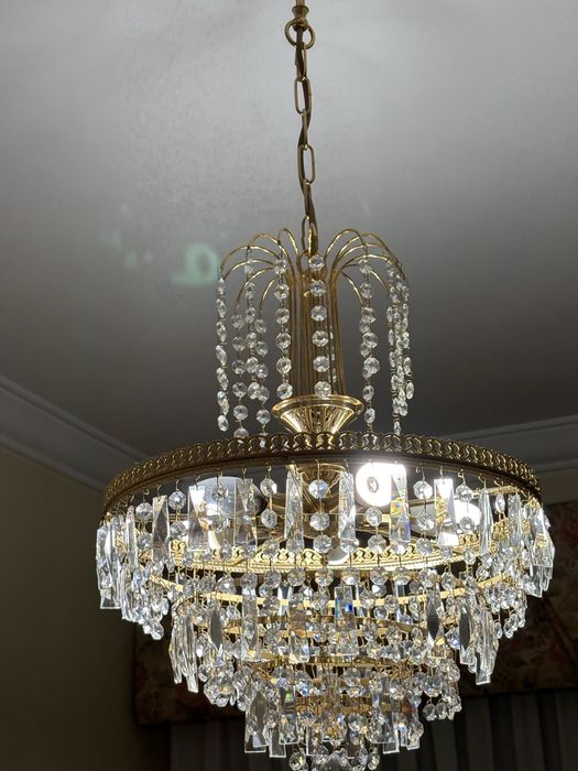 Candeeiro antigo dourado