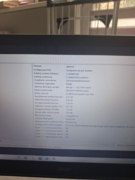 Laptop acer acer
