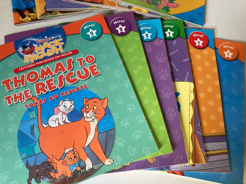 11 Livros da Disney's Magic English - Aprender Inglês