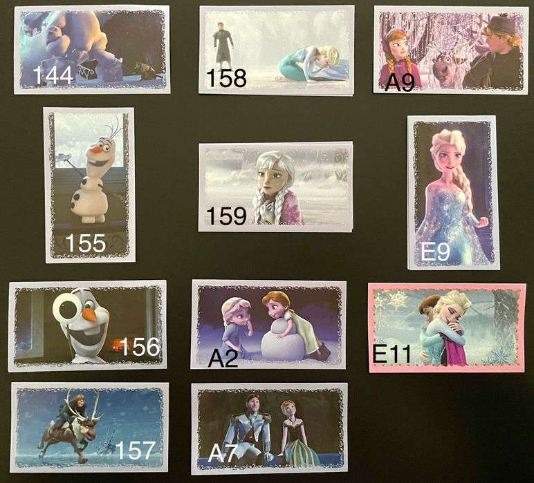 Cromos Panini Frozen - o Reino do Gelo