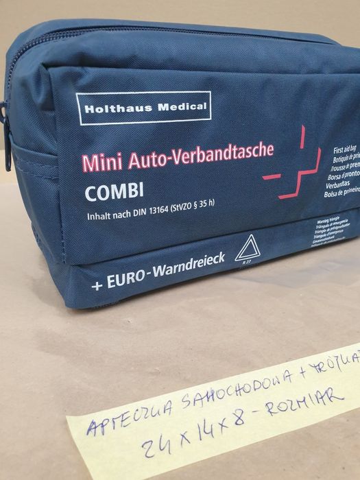 apteczka samochodowa + trójkąt
