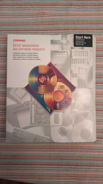 Compaq SmartStart / Novell IntranetWare / NetWare 3.12 / Cheyenne — zestaw CD-ROM, vintage server software