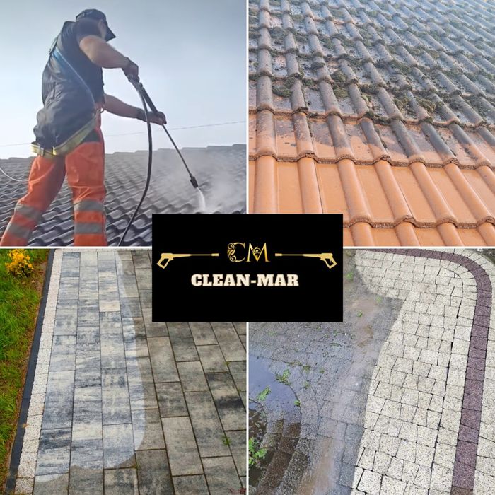 Mycie kostki brukowej, mycie dachów, mycie elewacji