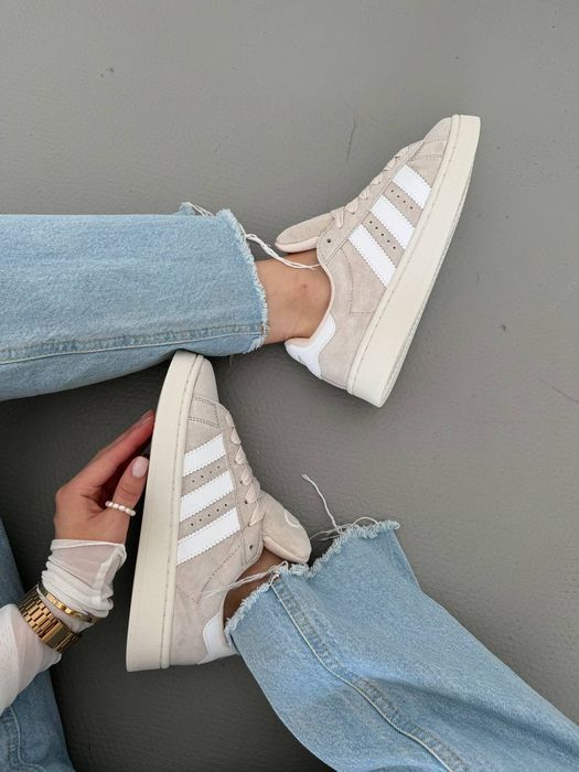Кросівки Кроссовки Adidas Campus Beige Бежевий Бежевый Кросовки повсякденні