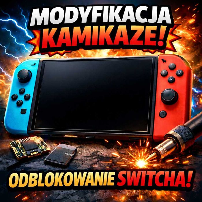 Nintendo Switch OLED - montaż Picofly kamikaze cfw + gwarancja