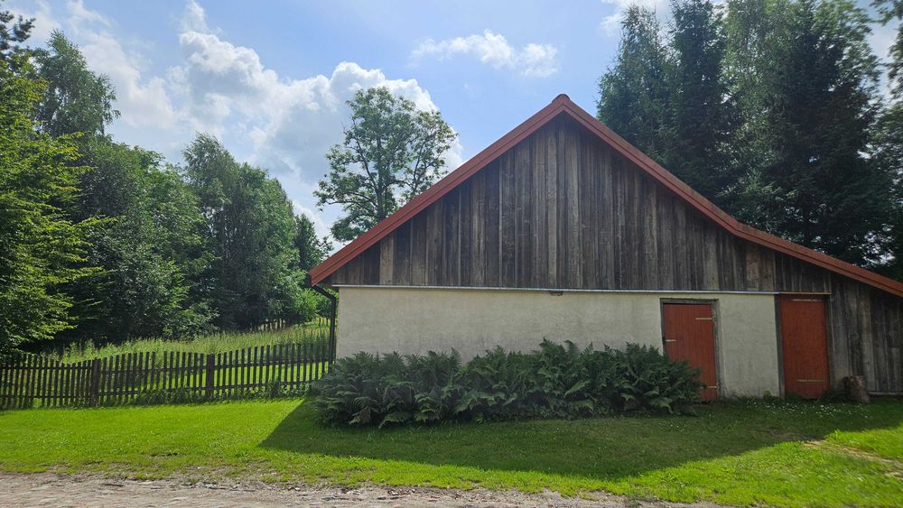 Działka 2000 m2 z budynkiem gospodarczym, gmina Lelkowo, pow. braniewski