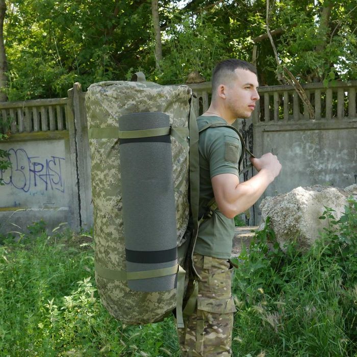Тактична сумка-баул піксель / Сумка баул пиксель / Рюкзак военный