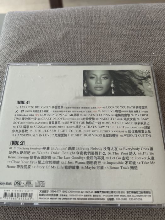 CD Beyonce Learn to be Lonely (versao asia)